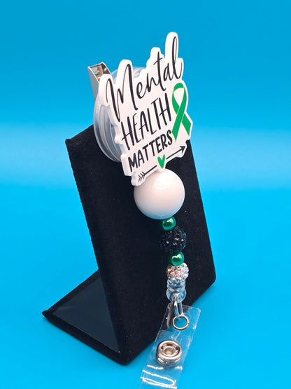 Mental Health Matters, Acrylic Badge Reel