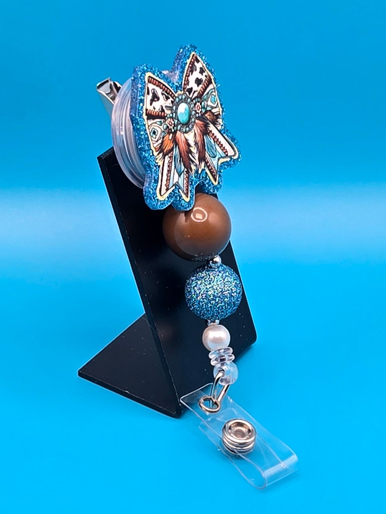 Western Bow Acrylic Badge Reel