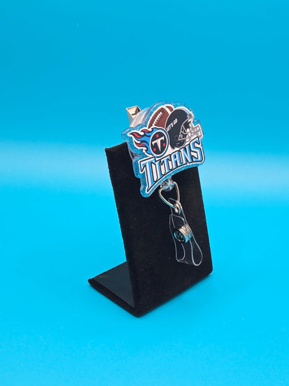 Sports Themed Football Acrylic Badge Reel
