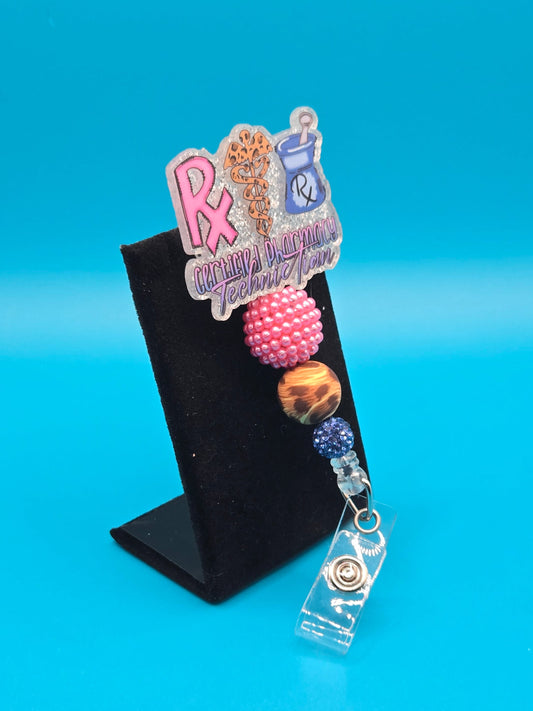 RX Healthcare Acrylic Badge Reel