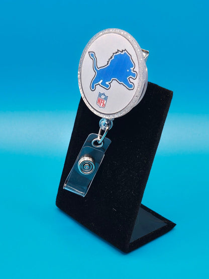 Sports Themed Football Acrylic Badge Reel