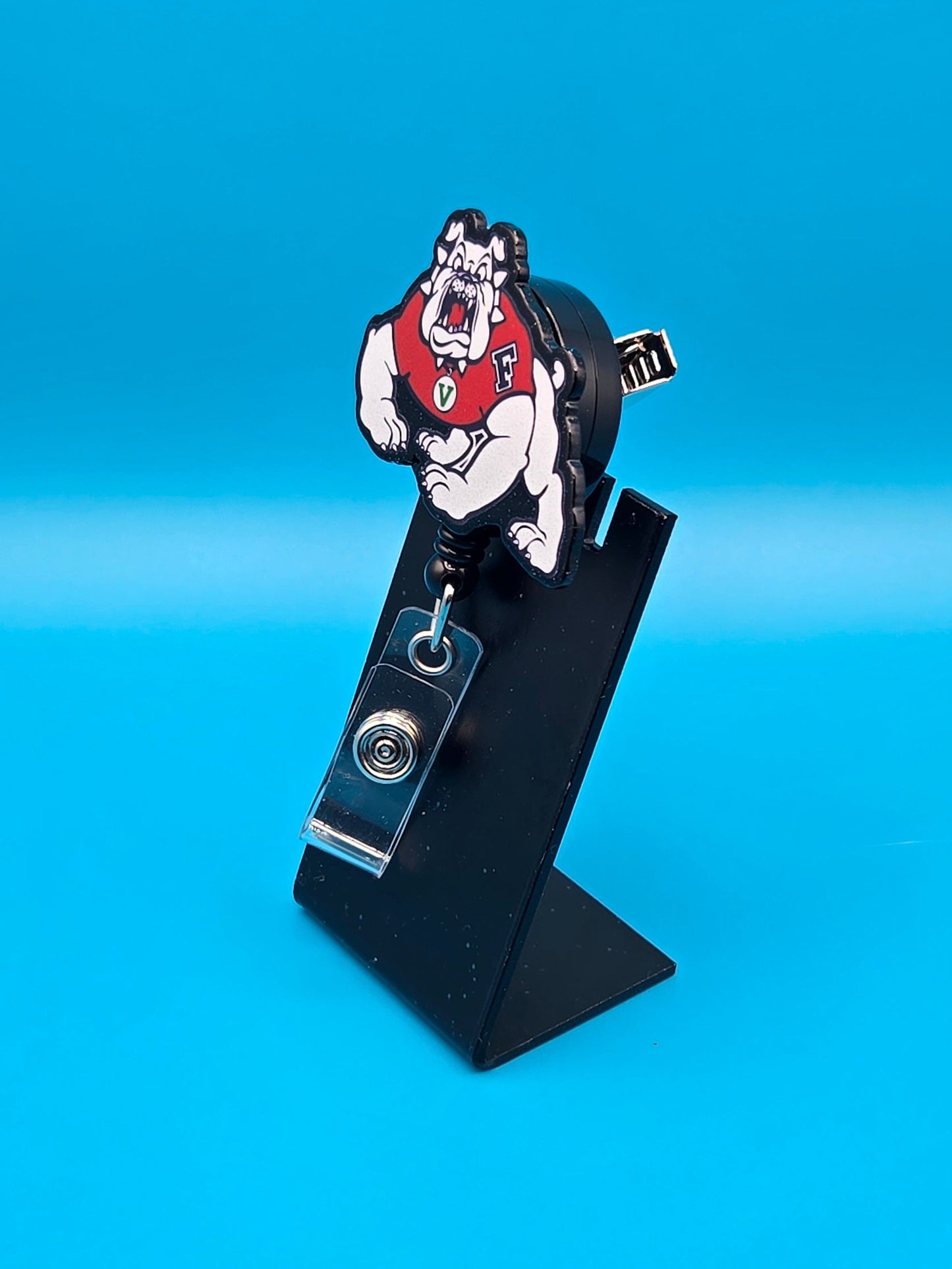 Dog Mascot  Acrylic Badge Reel