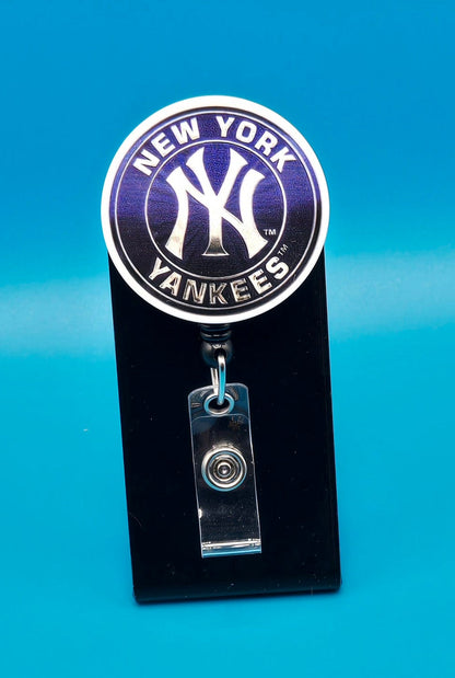 Sports Themed Basketball Acrylic Badge Reel