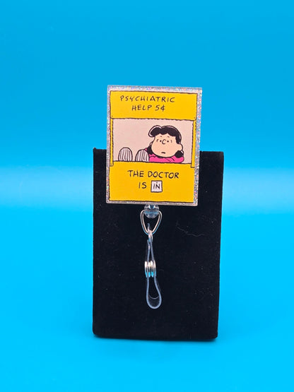 Psychiatric Help Acrylic Badge Reel