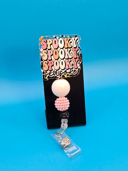 Spooky Season Acrylic Badge Reel