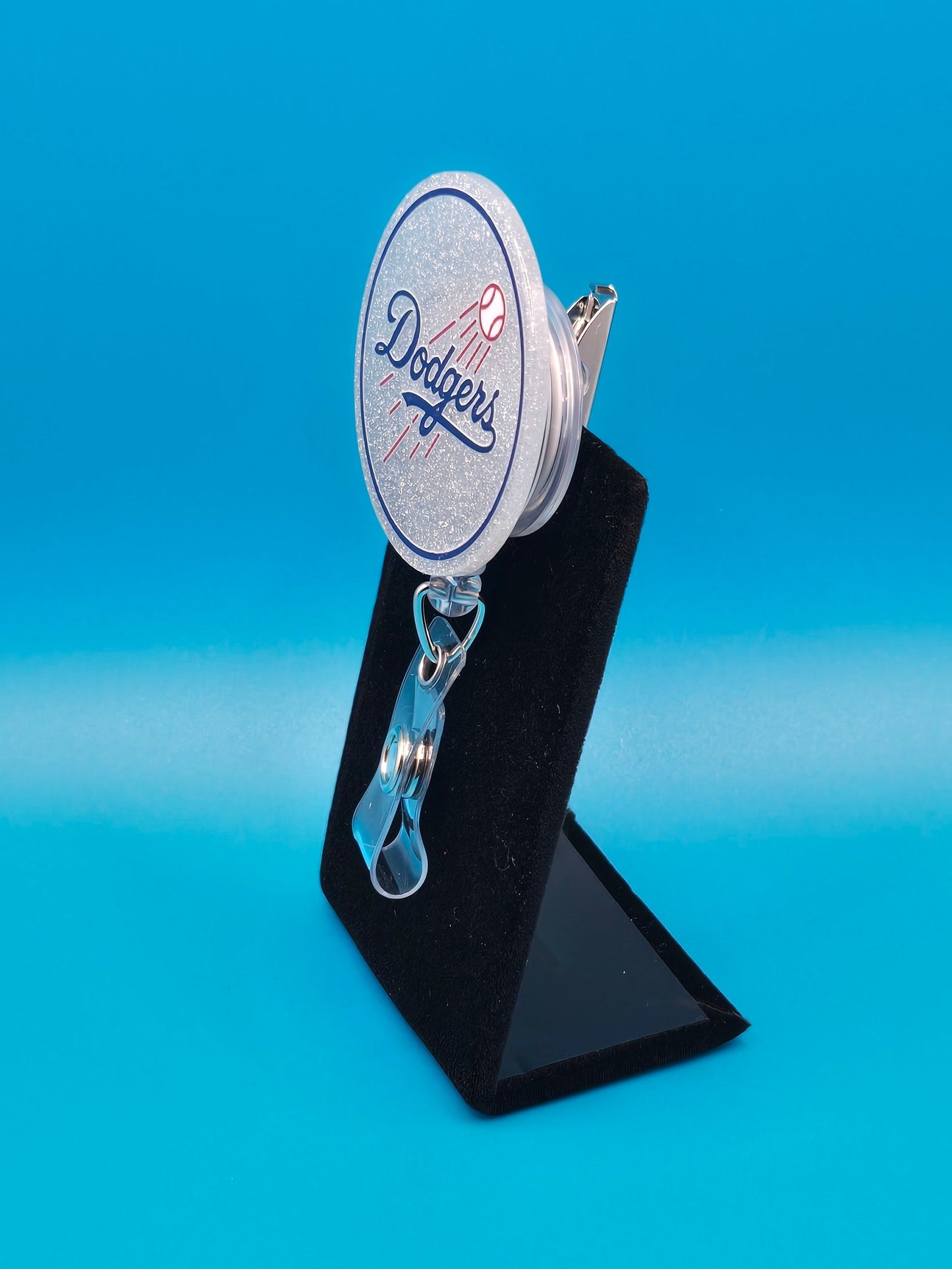 Sports Themed Baseball Acrylic Badge Reel
