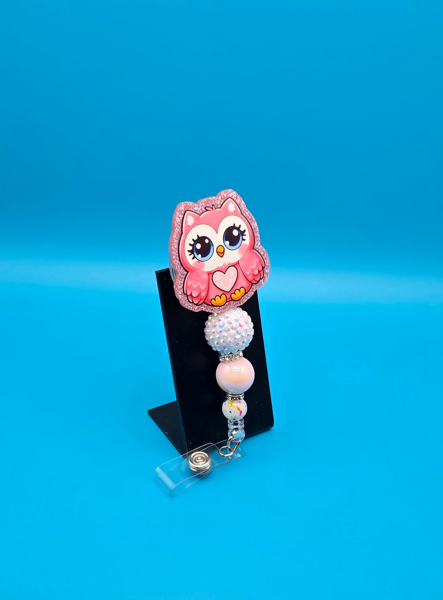 Owl Acrylic Badge Reel