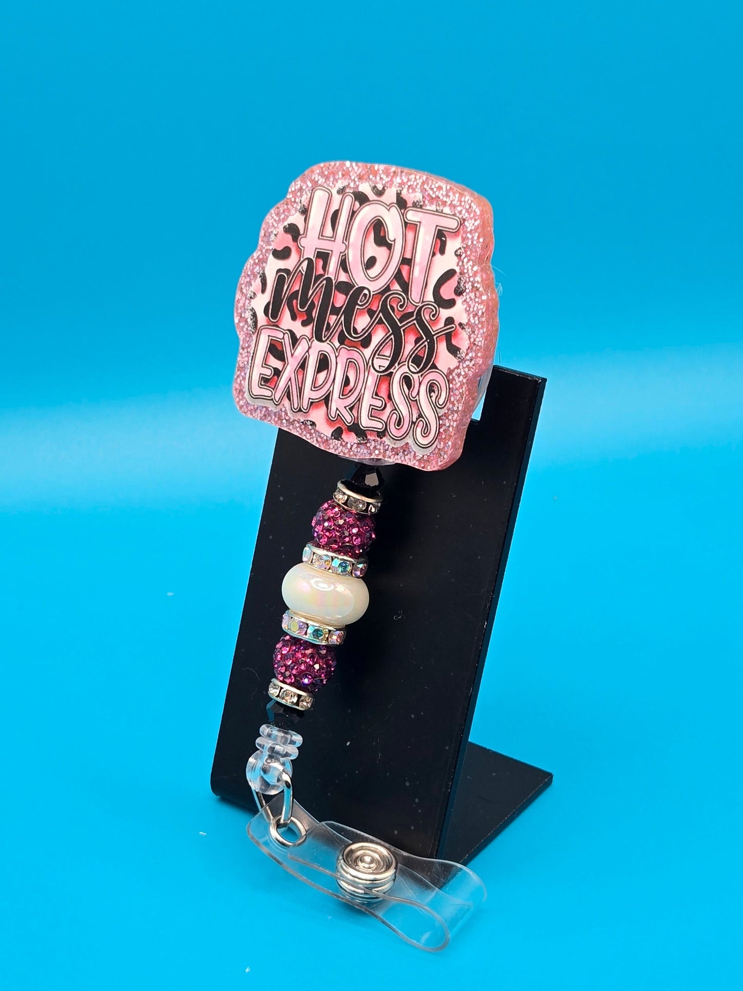 Hot Mess Express Acrylic Badge Reel