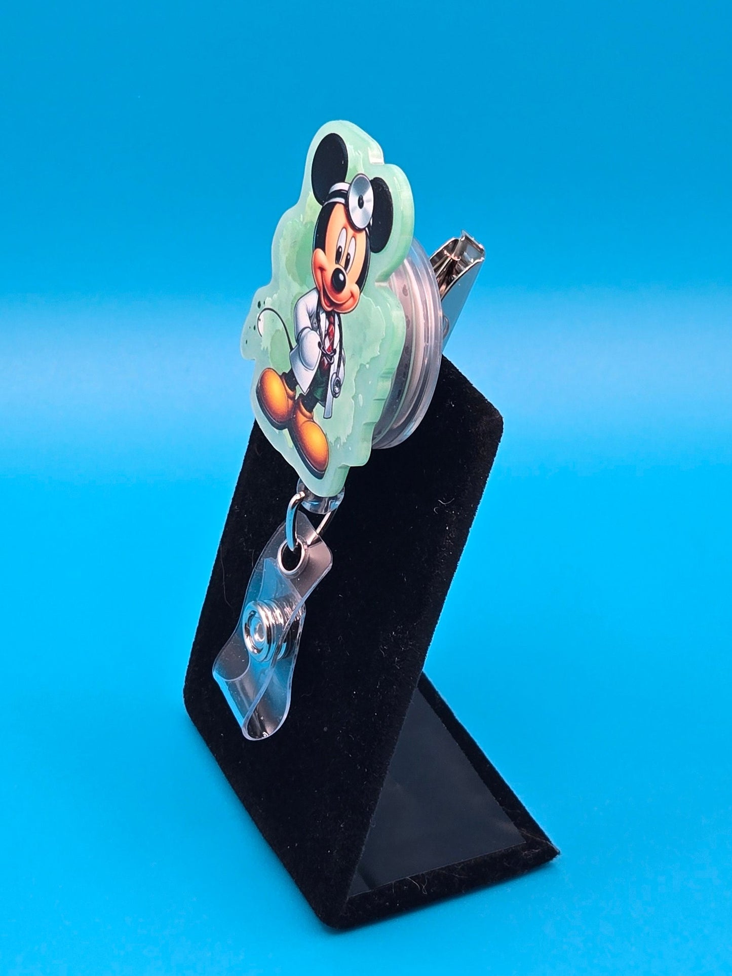 Mouse Medical Provider Acrylic Badge Reel