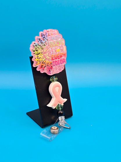 Cancer Sucks in Every Color Acrylic Badge Reel