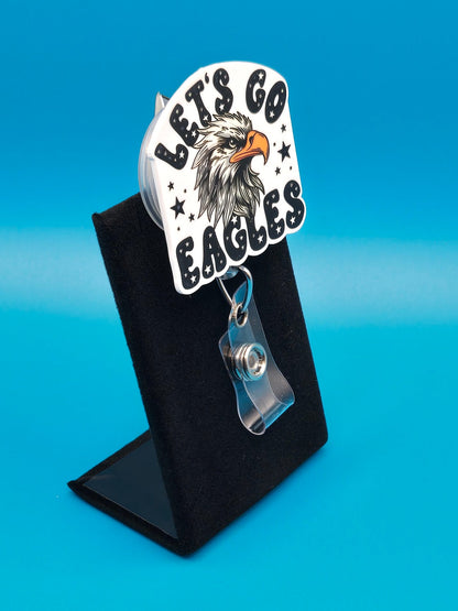 Sports Themed Football Acrylic Badge Reel