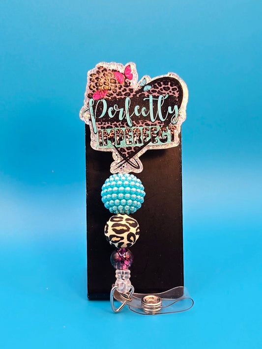 Perfectly Imperfect Acrylic Badge Reel