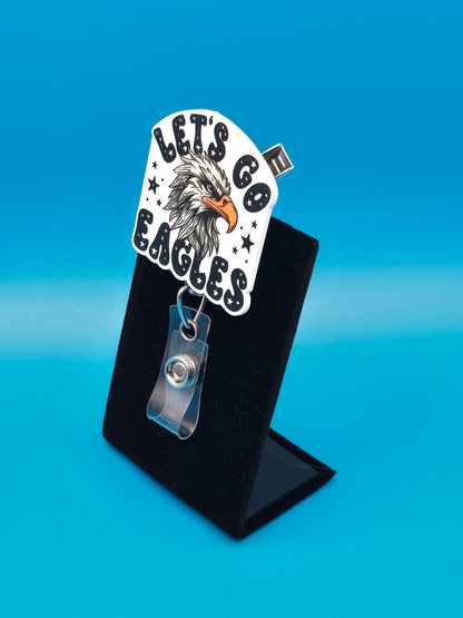 Sports Themed Football Acrylic Badge Reel