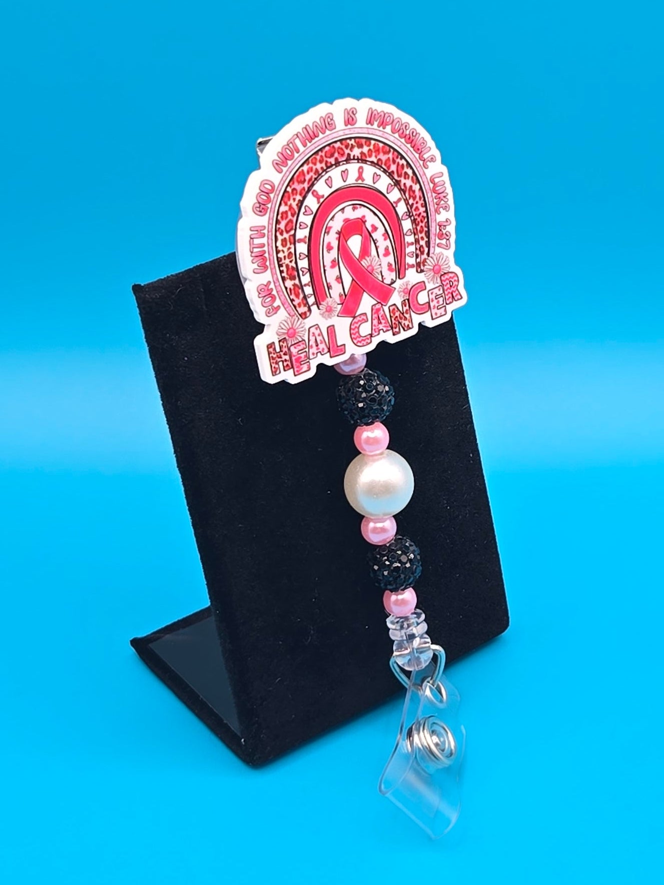 Heal Cancer Acrylic Badge Reel
