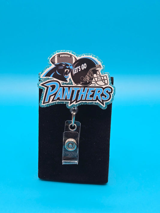 Sports Themed Football Acrylic Badge Reel
