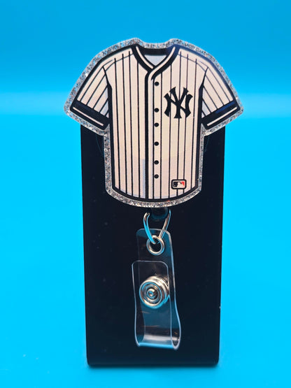 Sports Themed Baseball Acrylic Badge Reel