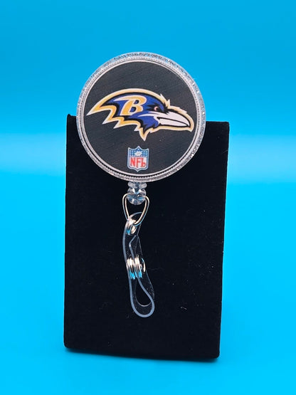 Sports Themed Football Acrylic Badge Reel