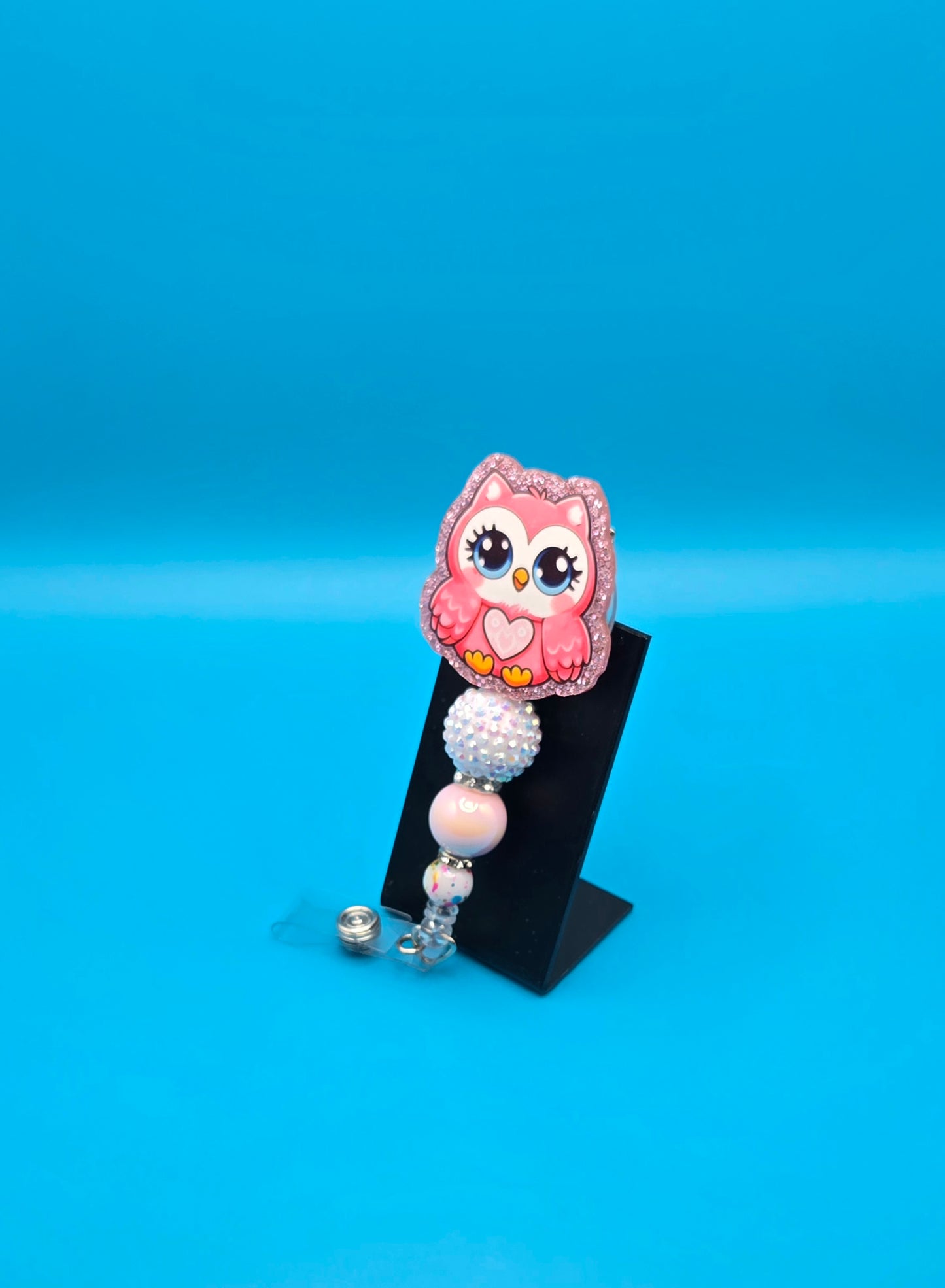 Owl Acrylic Badge Reel