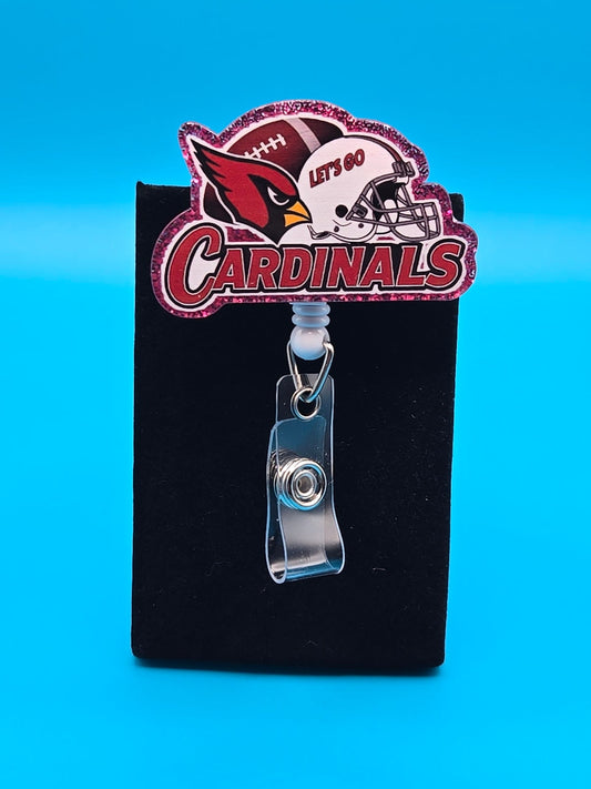 Sports Themed Football Acrylic Badge Reel