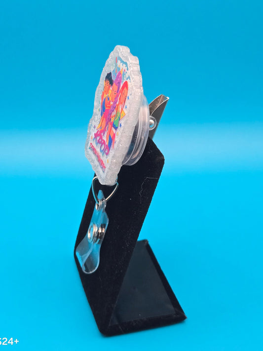 Shaker Anime Group Acrylic Badge Reel