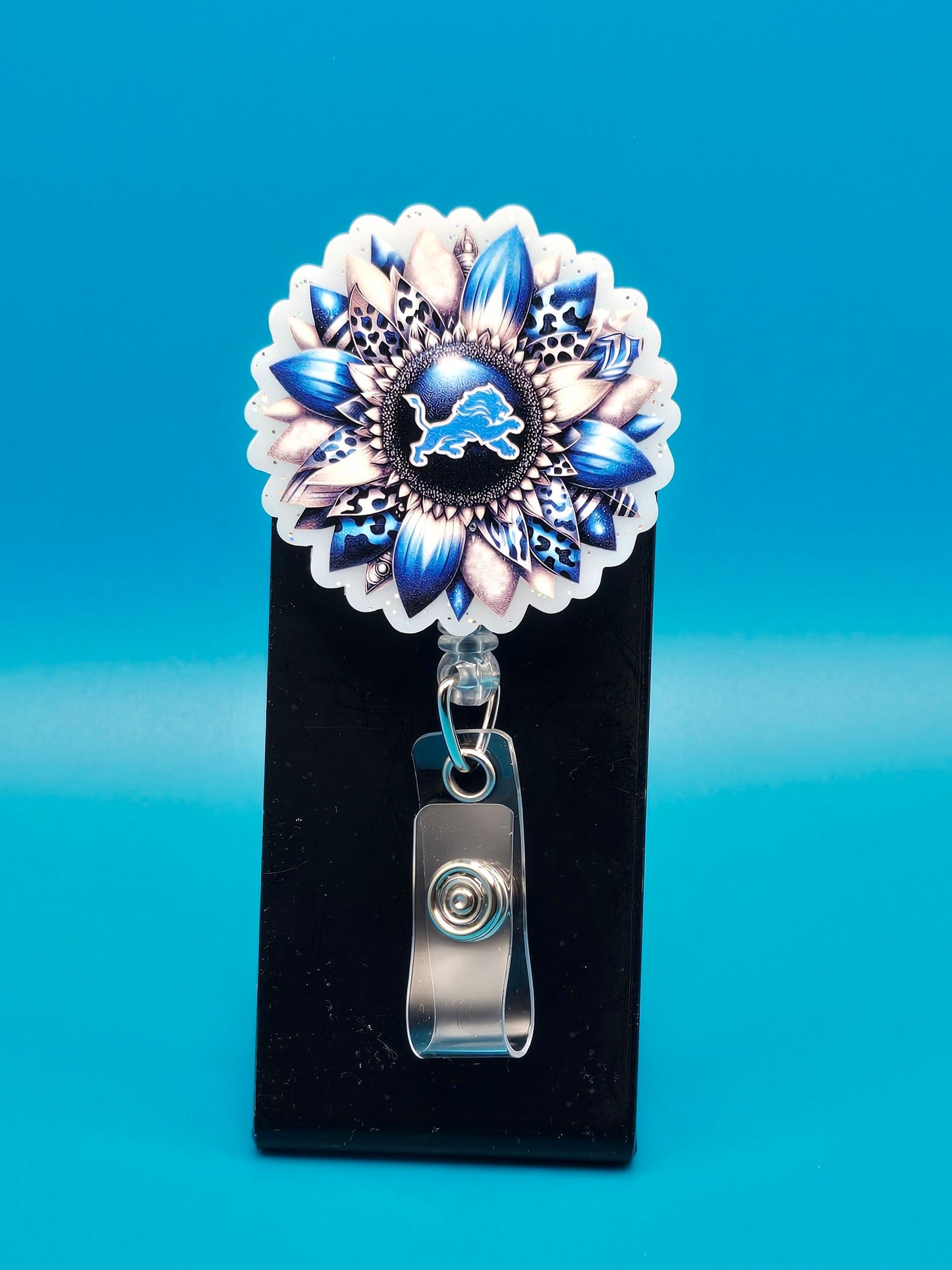 Sports Themed Football Acrylic Badge Reel