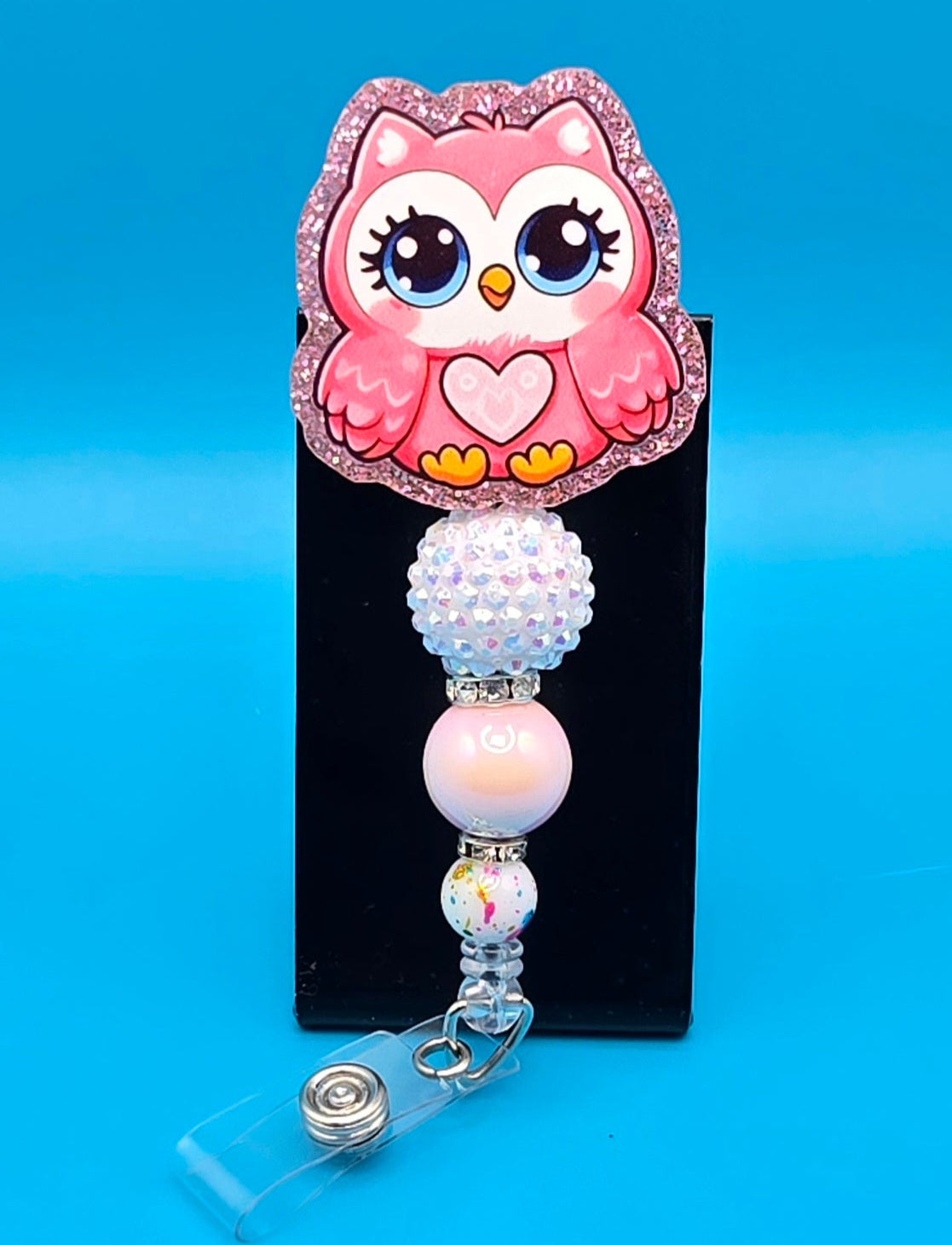 Owl Acrylic Badge Reel