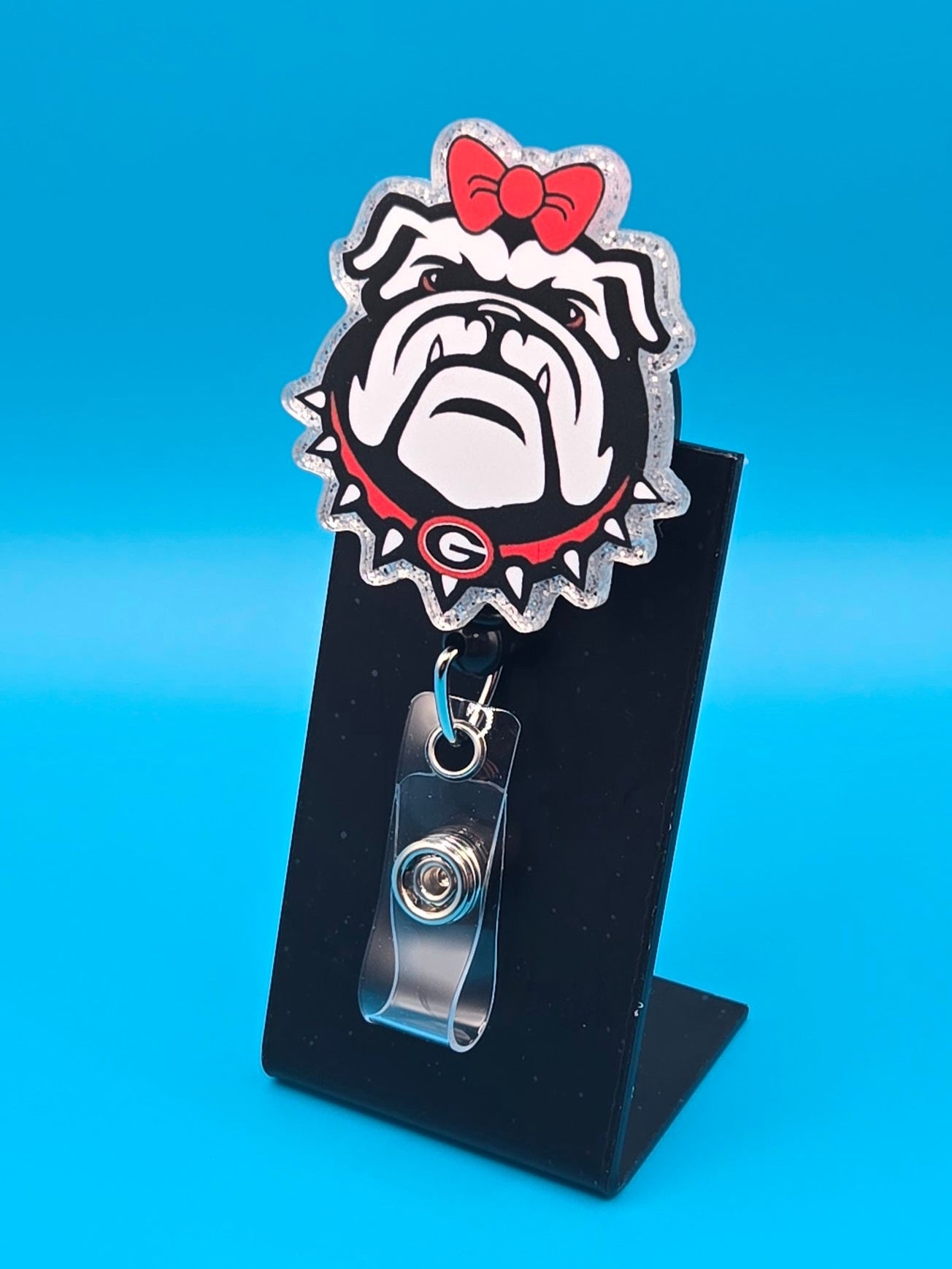 Sports Themed Football Acrylic Badge Reel