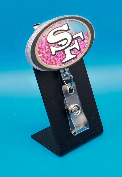 Sports Football Shaker Badge Reel
