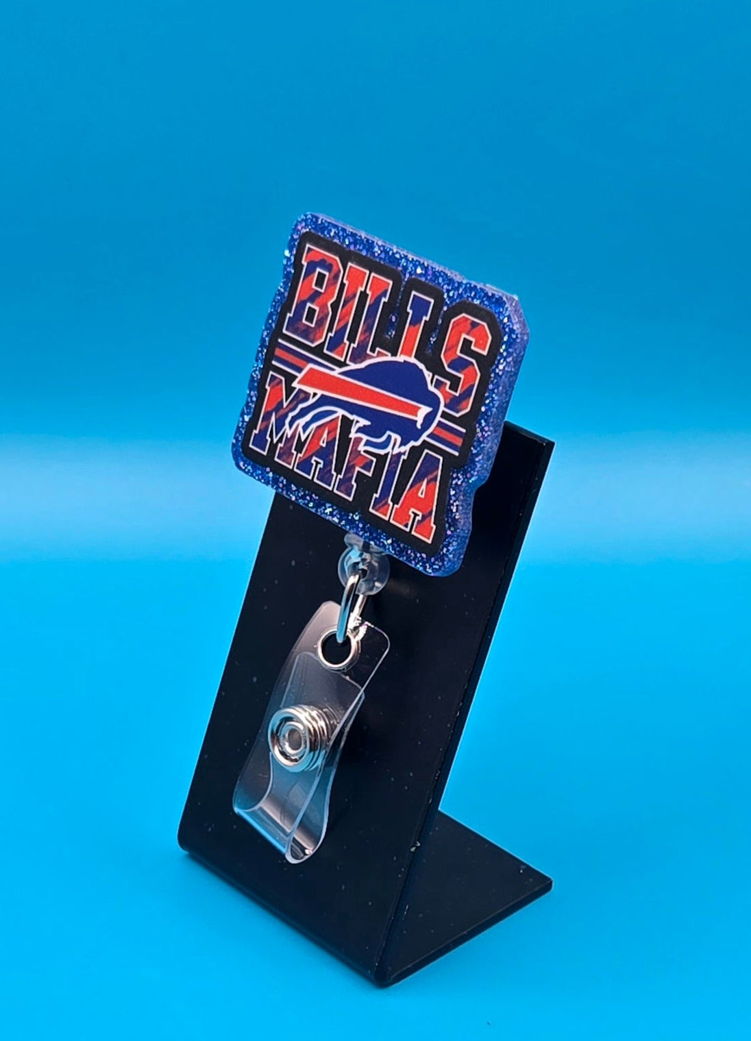 Sports Themed Football Acrylic Badge Reel
