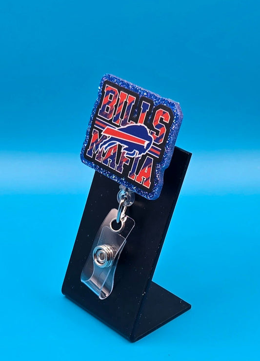 Sports Themed Football Acrylic Badge Reel