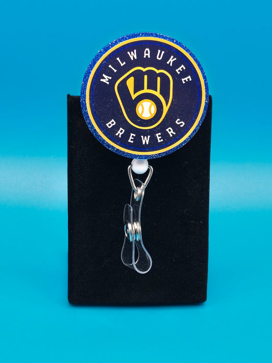 Sports Themed Baseball Acrylic Badge Reel