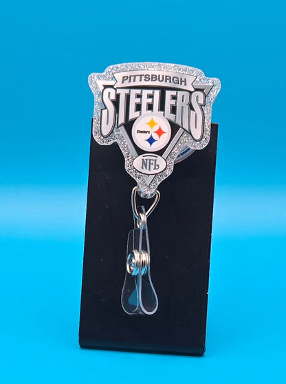 Sports Themed Football Acrylic Badge Reel