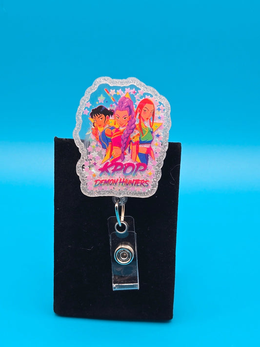 Shaker Anime Group Acrylic Badge Reel