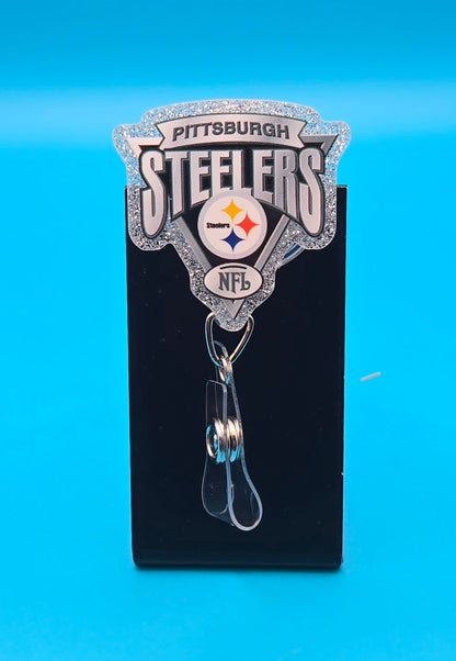 Sports Themed Football Acrylic Badge Reel