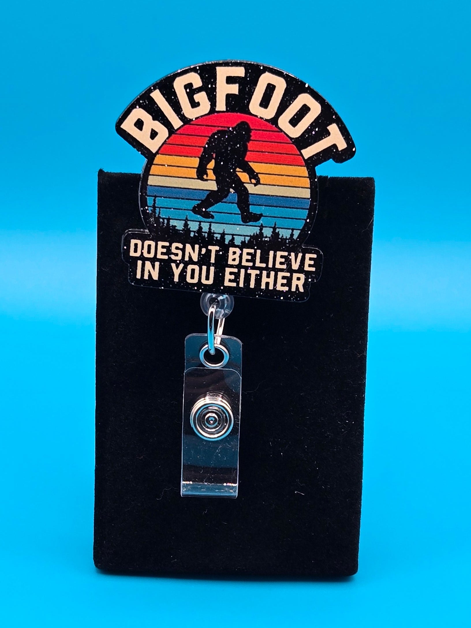 Bigfoot Acrylic Badge Reel