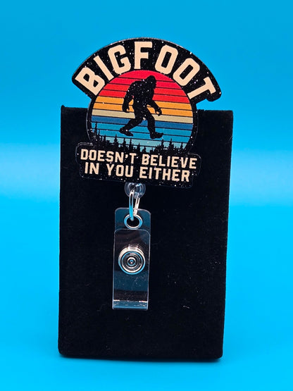 Bigfoot Acrylic Badge Reel