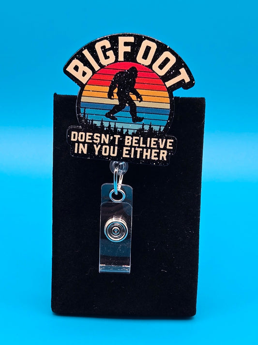 Bigfoot Acrylic Badge Reel