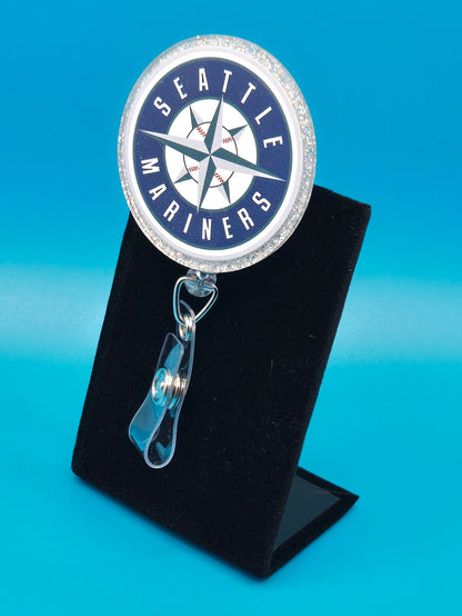 Sports Themed Baseball Acrylic Badge Reel