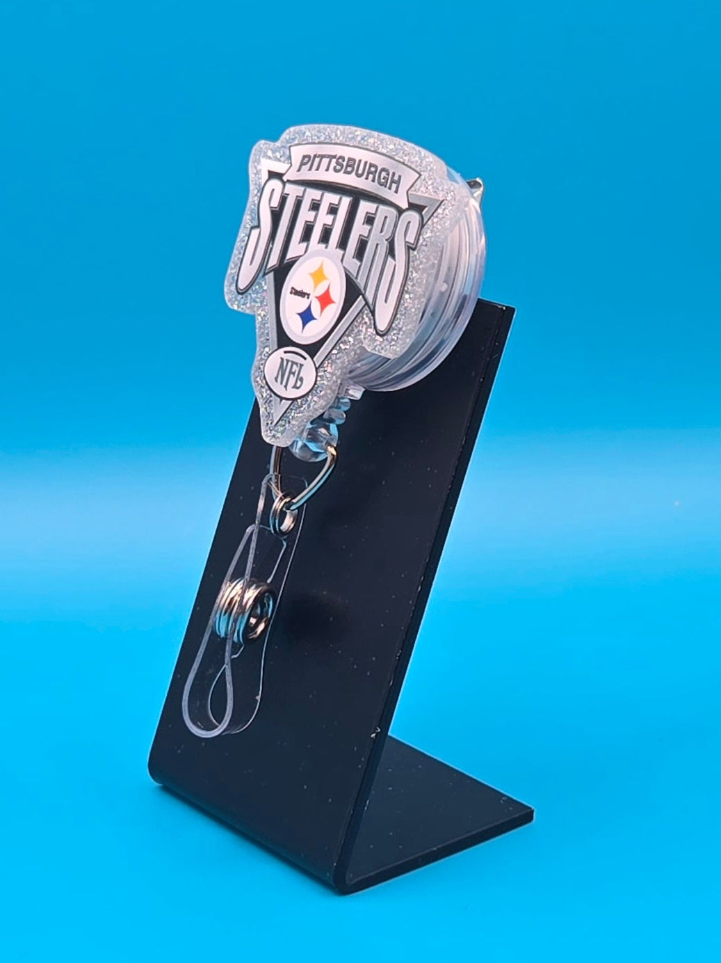 Sports Themed Football Acrylic Badge Reel