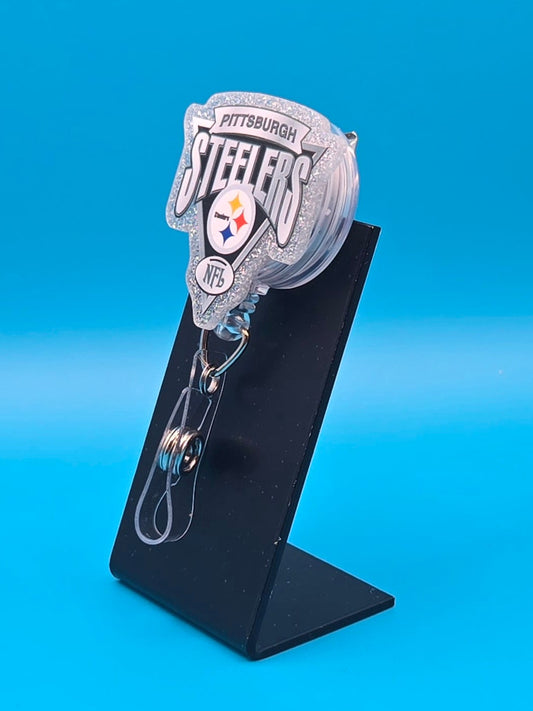 Sports Themed Football Acrylic Badge Reel