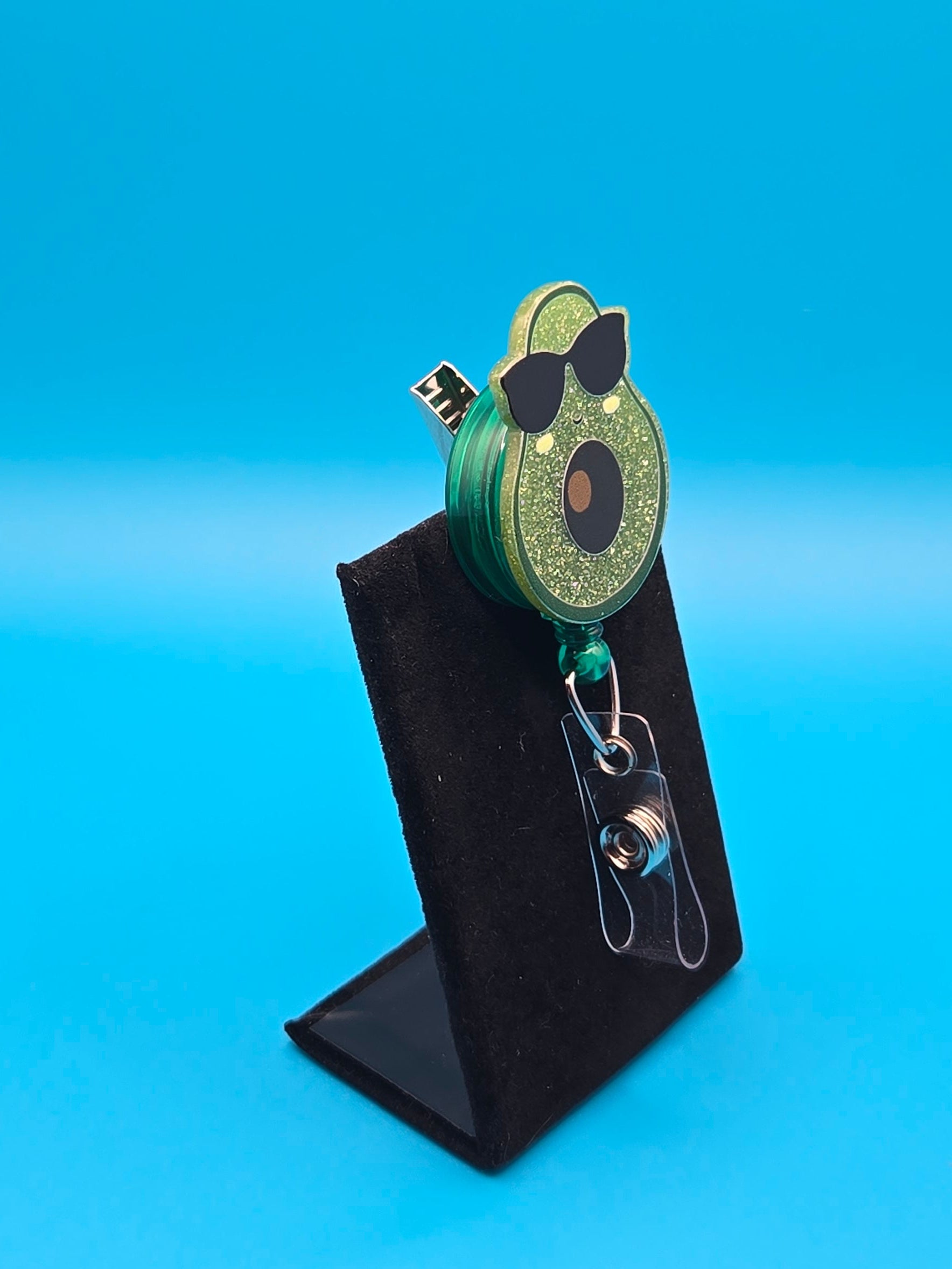 Cool Avacado Acrylic Badge Reel