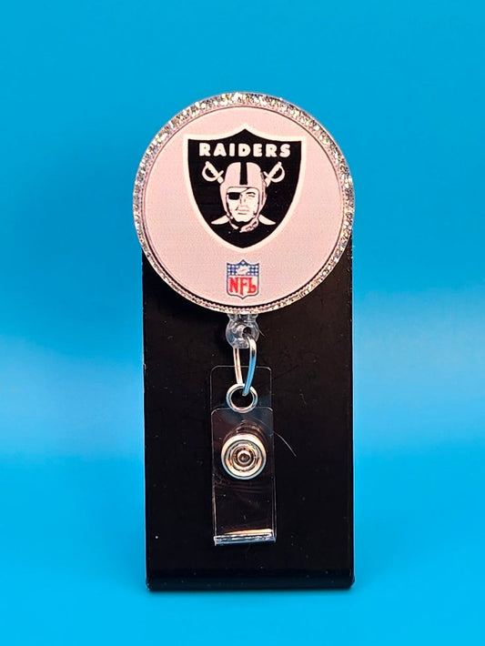 Sports Themed Football Acrylic Badge Reel