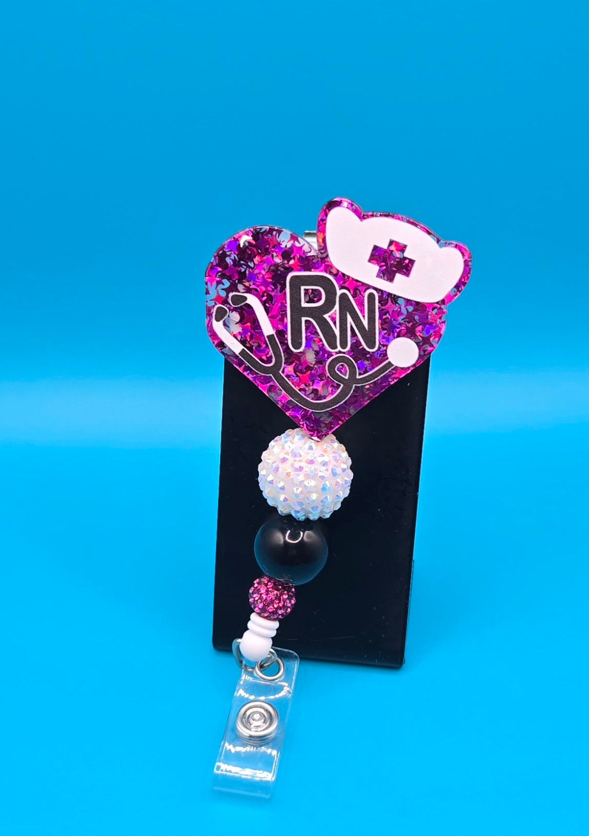 RN Medical Acrylic Badge Reel