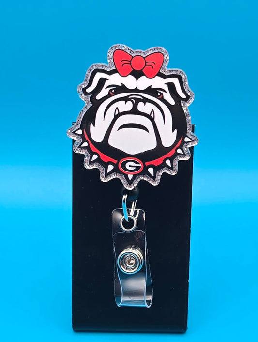 Sports Themed Football Acrylic Badge Reel