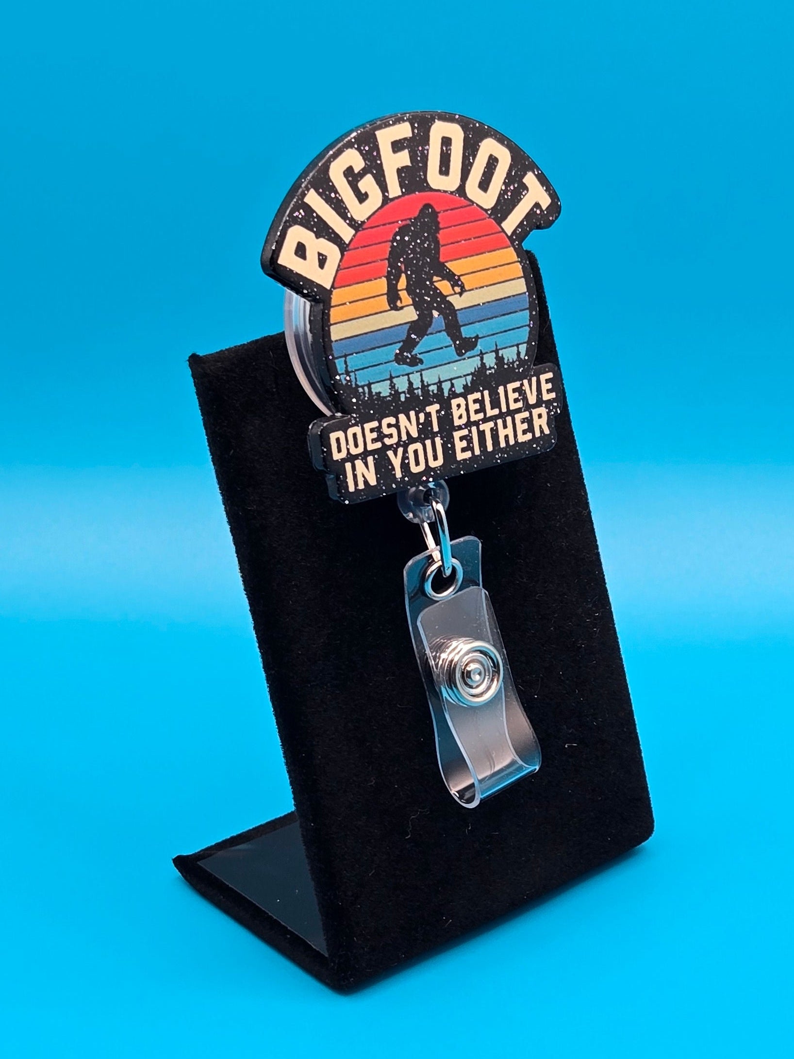 Bigfoot Acrylic Badge Reel
