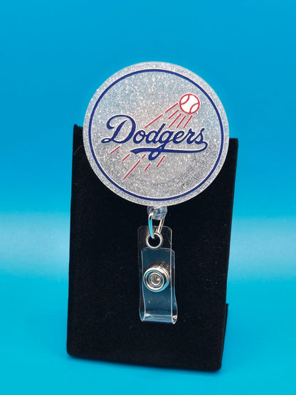 Sports Themed Baseball Acrylic Badge Reel