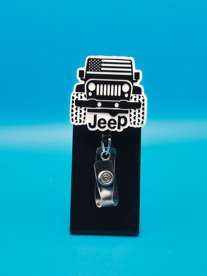 Off Roading Acrylic Badge Reel