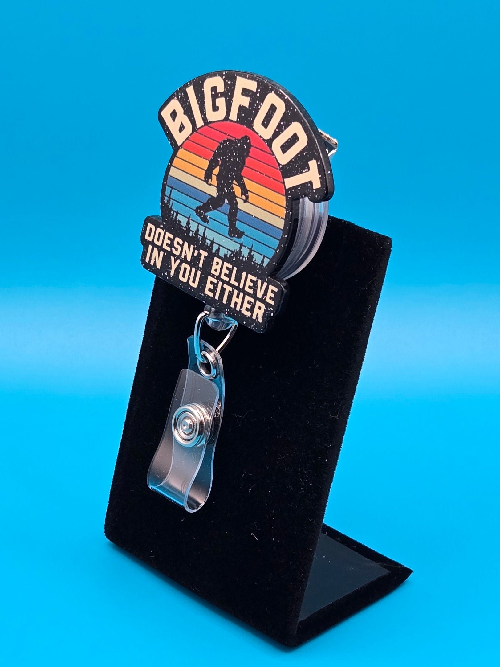 Bigfoot Acrylic Badge Reel