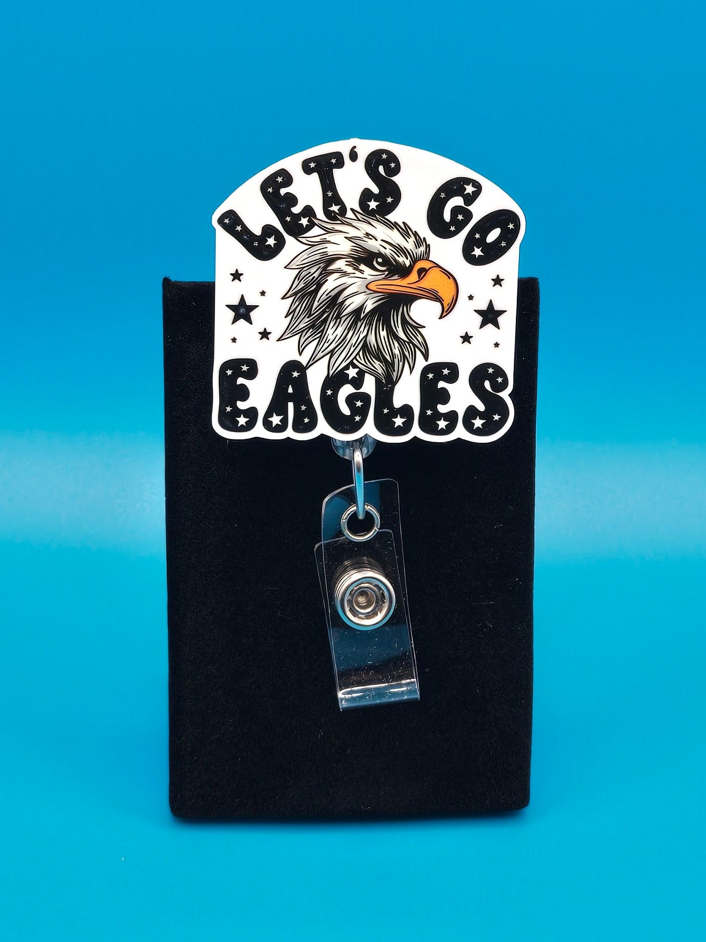 Sports Themed Football Acrylic Badge Reel