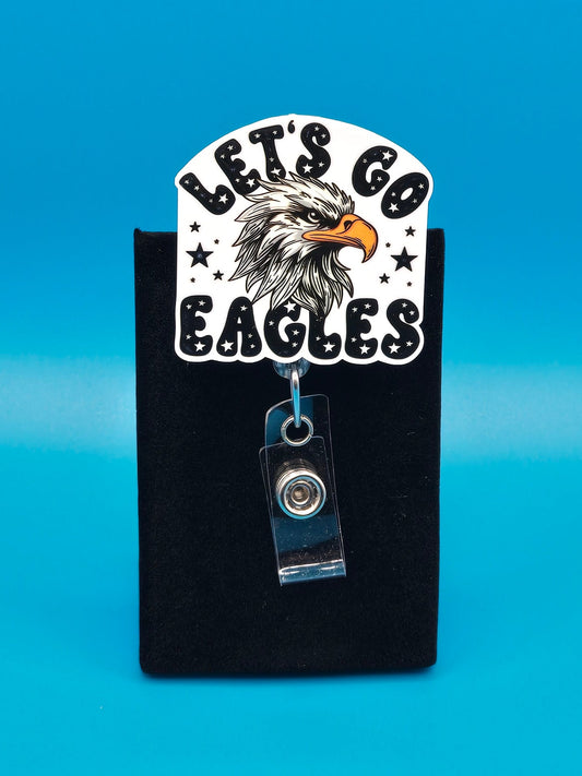 Sports Themed Football Acrylic Badge Reel